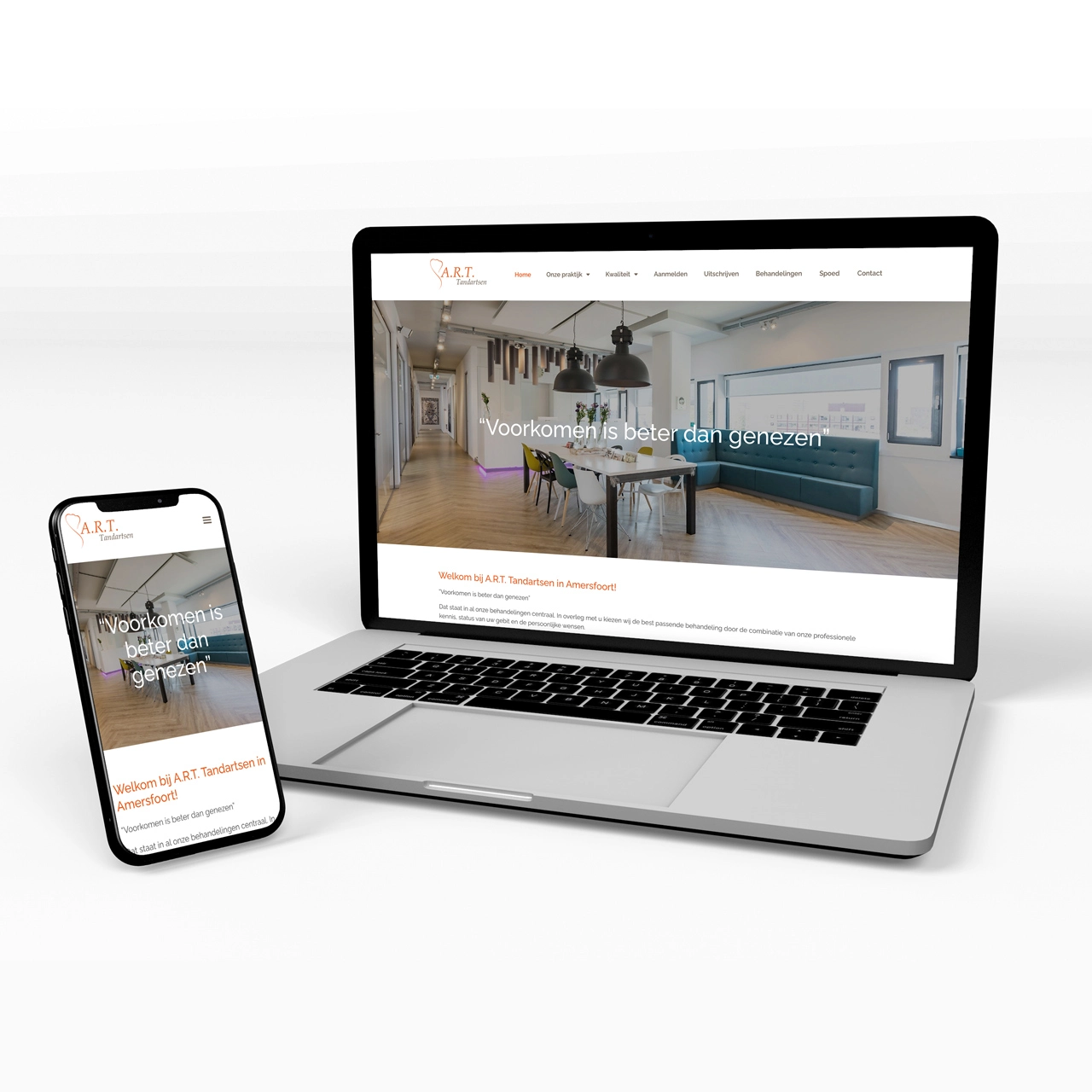 ART Tandartsen Amersfoort: Portfolio Website