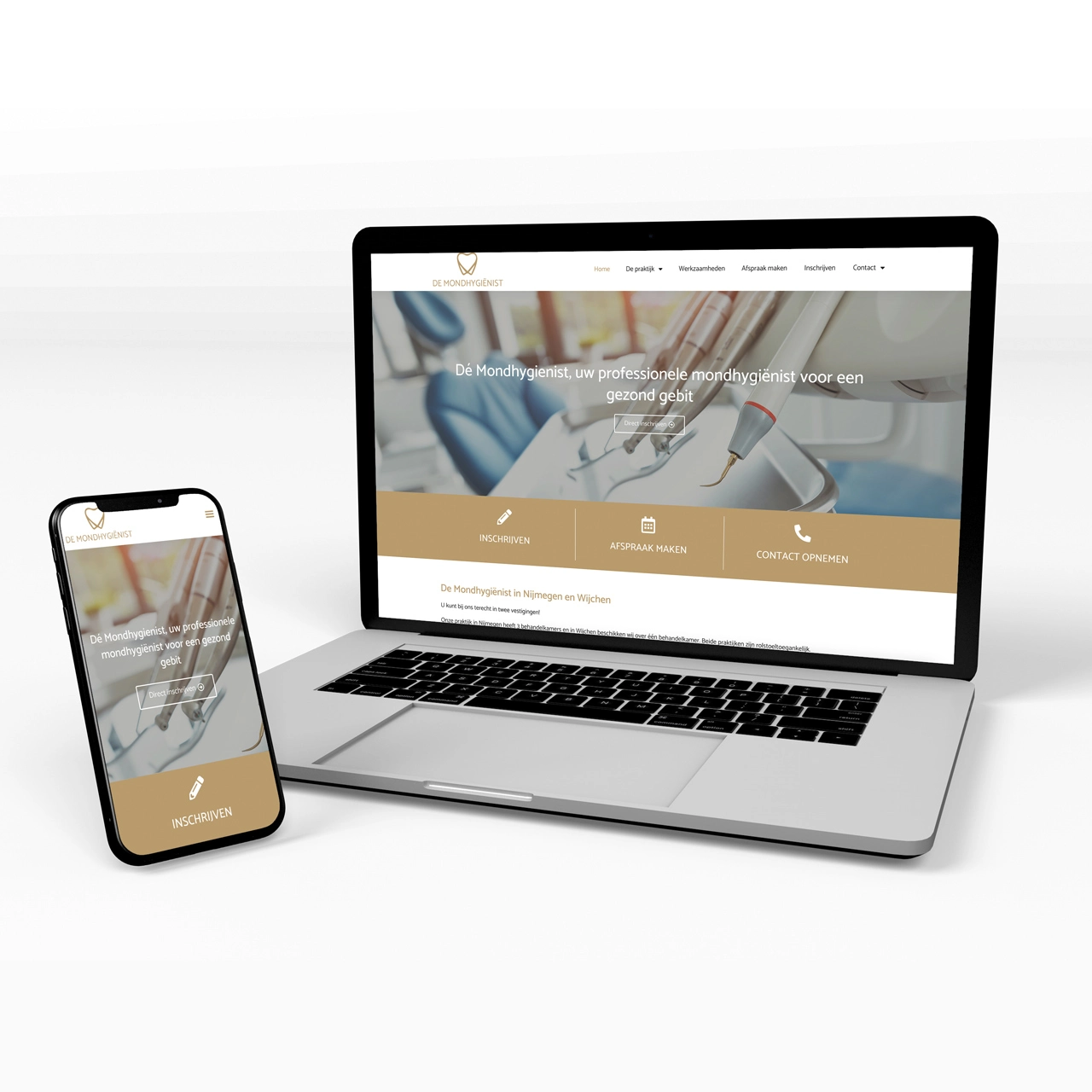 De Mondhygiënist Nijmegen Wijchen: Portfolio Website