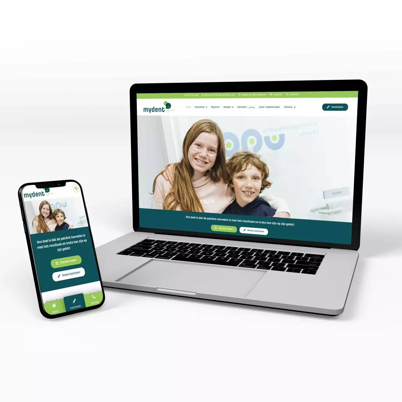 Orthodontiepraktijk Utrecht: Portfolio Website