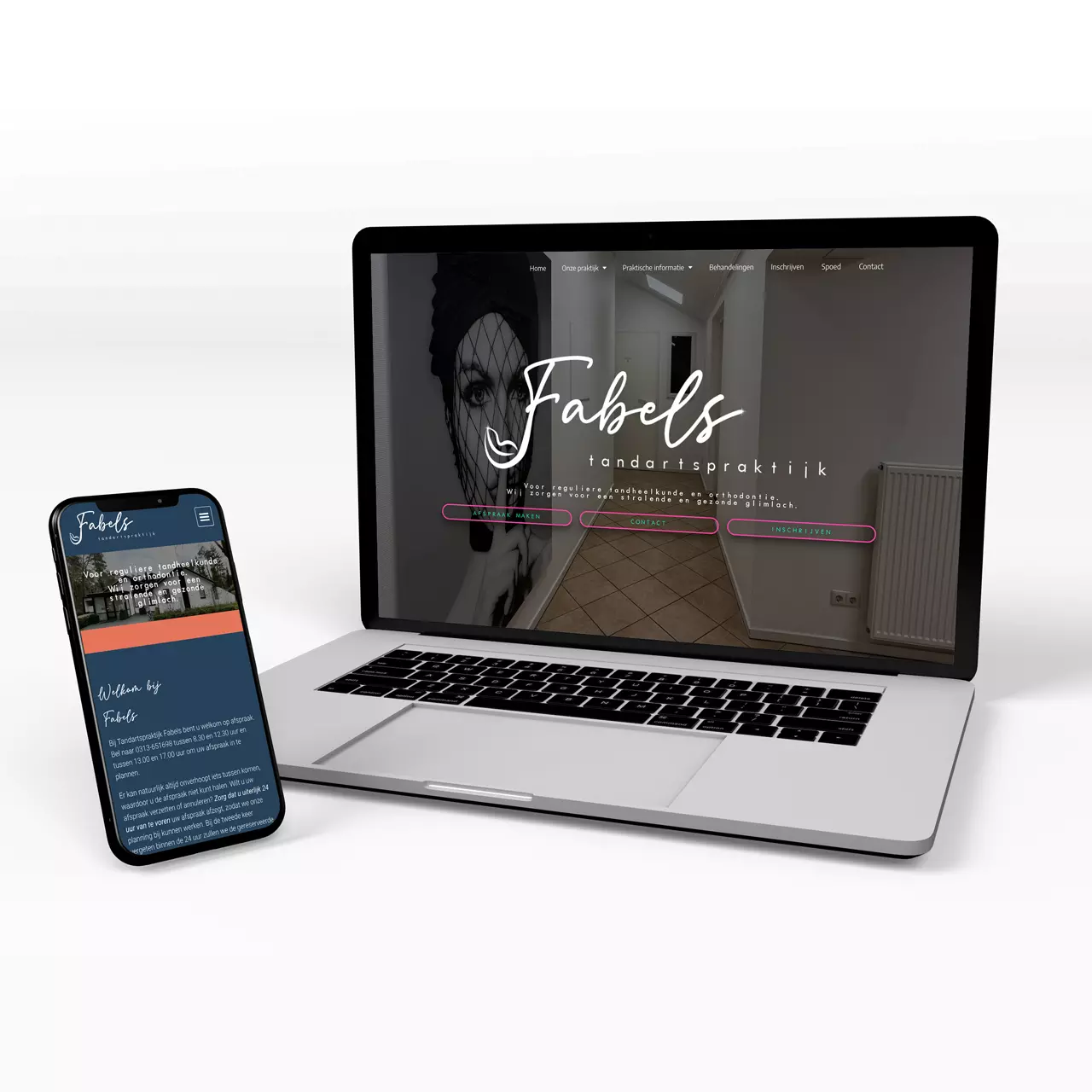 Tandartspraktijk Fabels Eerbeek: Portfolio Website