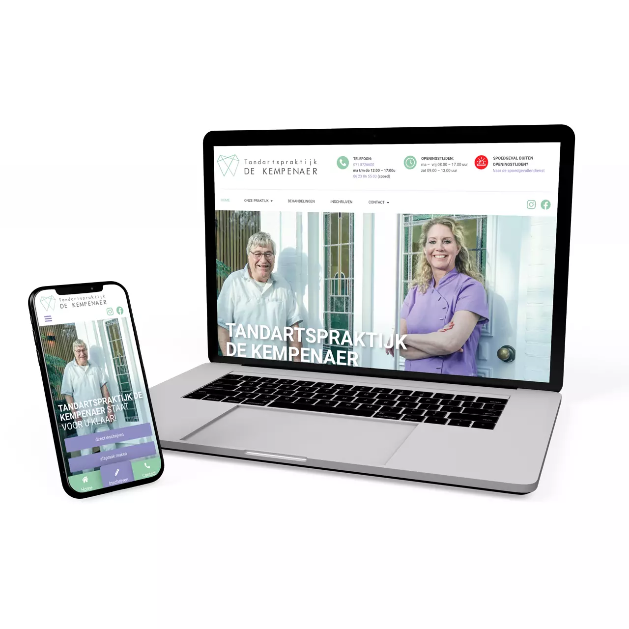 Tandartspraktijk de Kempenaer Oegstgeest: Portfolio Website