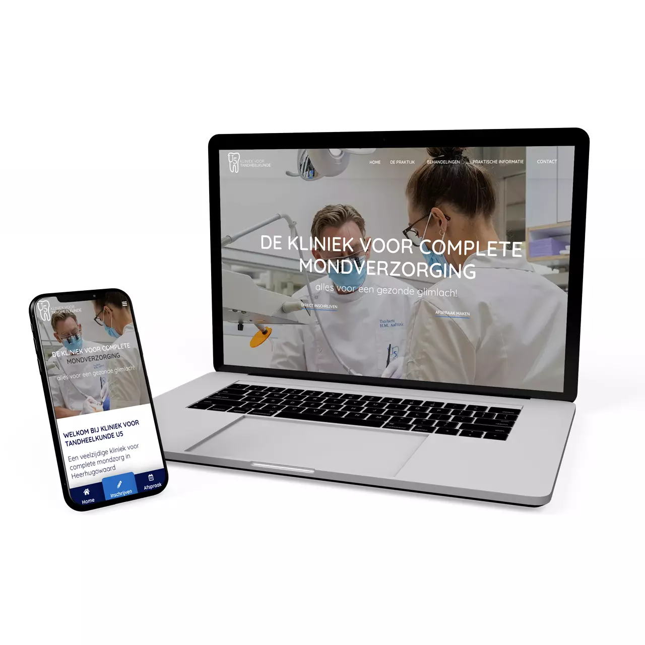 Kliniek voor Tandheelkunde U5 Heerhugowaard: Portfolio Website